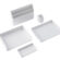 White office paper trays