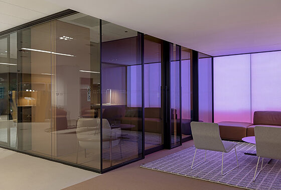 Glass interiors and dividers