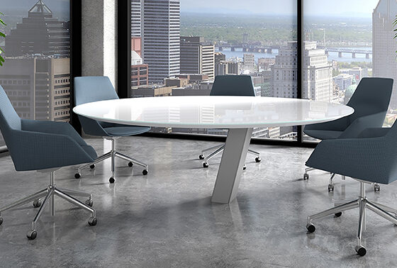 Modern conference tables and chairs