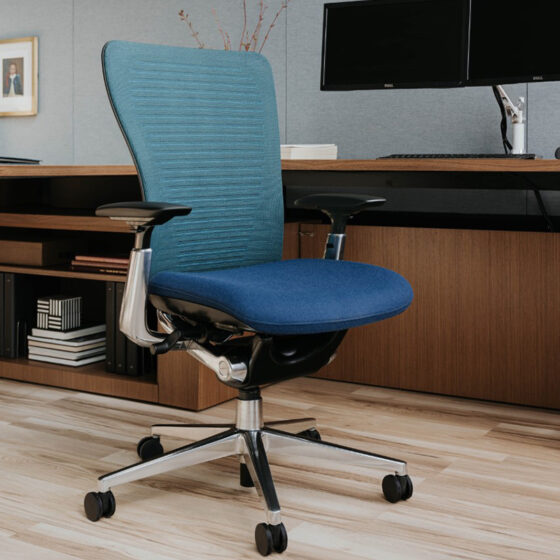 Blue Zody 2 Haworth desk chair